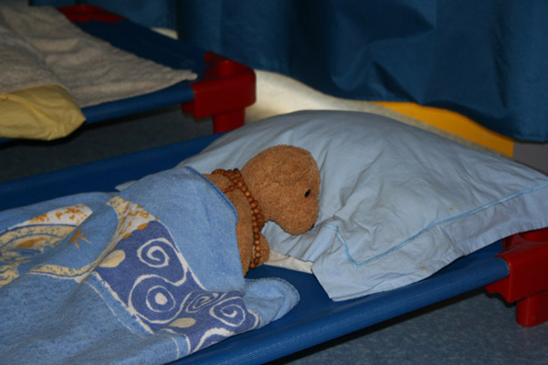 This is the nap time at Afa School (Corsica)...
